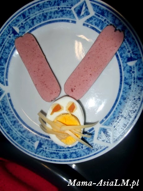 Jajko wielkanocne, czyli pomysł na śniadanie dla dziecka zajączek