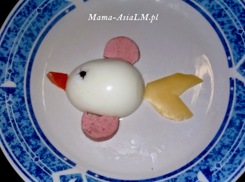 Jajko wielkanocne, czyli pomysł na śniadanie dla dziecka rybka